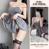 Lin Linting Fato de Banho Peito Pequeno Roupa Íntima Sexo Mulher Flertando Quente Cama Provocando Alça Camisola Paixão Pijama 2055