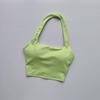 Ropa Interior Deportiva Nueva 2024 para Mujer a Prueba de Impactos con Almohadilla en el Pecho Sexy de Cuello Colgante Espalda Hermosa Push-up Chaleco Bra para Fitness Yoga