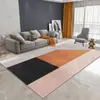 Alfombra de Terciopelo de Cristal Geométrico Simple para Sala de Estar, Sofá, Mesa de Café, Felpudo, Alfombra de Área Grande Completa para Estudio, Suministro Directo de Fábrica