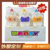 K-Estilo de Velas de Cumpleaños para Fiesta en el Valle Personalizadas Creativas de Dibujos Animados Lindas con Forma de Oso Blanco Producción y Venta al por Mayor