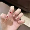 Contas de Vidro Aurora Francesa Sonhadoras e Suaves Olho de Gato Curto Ins Manicure Artesanal Unhas Vestíveis Disponível para Atacado