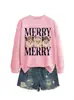 Amazon Wish site independente moletom feminino da moda, único e divertido Merry Three Papai Noel novo
