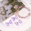 Cuentas de vidrio transparentes con alas de 11x20 mm Materiales para abalorios DIY Materiales para pulseras Pendiente Collar Joyería Accesorios de cuentas sueltas