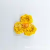 Flores Pequenas de Crochê Feitas à Mão em Algodão Puro com Pistilos Coloridos, Acessórios de Roupas DIY, Acessórios de Cabelo