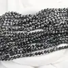 Pedra Floco de Neve Natural Contas Soltas Pulseira DIY Acessórios de Joia Contas Contas Pedra Sintética Contas Redondas Semi-Acabadas Atacado