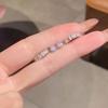 Pendientes de Plata de Ley S925 para Mujer, Pendientes Versátiles Simples de Verano para el Día a Día, Elegantes Pendientes de Presión Nuevo Estilo 2025