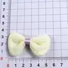 Accesorios para el cabello de moños pequeños y delicados rellenos de tela, pinzas para el cabello con forma de hueso, accesorios DIY para zapatos y calcetines, y otros materiales para manualidades