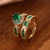 AliExpress Amazon nuevo anillo de circonita incrustada en cobre comercio electrónico transfronterizo anillo europeo y americano para hombres y mujeres venta al por mayor