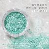 Joyería para uñas lentejuelas de estrella de cinco puntas mini estrella de cinco puntas pieza brillante brillo corazón de amor pequeñas lentejuelas joyería de hadas