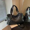 Bolso Cruzado Tote Nuevo para Mujer Moda Textura Patrón de Diamantes para Viajar Solo Hombro Cruzado Gran Capacidad de Mano Bolso para Viajar