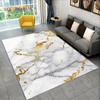 Alfombra de Área Geométrica de Mármol Azul Dorado Escandinavo Suministro Transfronterizo de Amazon Aliexpress Jt Mitad-