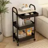 Carrito de Estantería de Almacenamiento al por Mayor con Ruedas Universales para Cocina, Sala de Estar, Baño, Estante Móvil de Almacenamiento de Snacks junto a la Cama