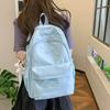 Mochila Escolar Primária Grande Capacidade Estilo College Feminina Casual Versátil Nylon Leve e Redutora de Peso Mochila para Alunos do Ensino Fundamental