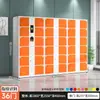 Armário com Código Auto-Gerado por Impressão Digital Wechat Armário de Identificação por Código de Barras Cartão de Rosto Armário Eletrônico para Guardar Sacolas Supermercado Shopping