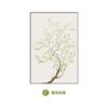 Moderno minimalista cepillado hojas verde sauce verde plantación nuevo estilo chino crema viento pintura decorativa mural Yo sala de estar comedor sala de té colgando