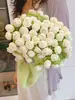 Manta terciopelo paquete de material DIY ramo de rosas manta ganchillo tejido a mano regalo flores hilo ganchillo