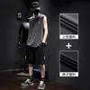 Conjunto de Chaleco sin Mangas y Shorts Moderno para Hombre, Ropa Deportiva de Cuello Redondo, Estilo Delgado de Verano, Atuendo Casual