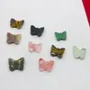 Suministro Transfronterizo de Adornos de Mariposa de Cristal de Jade Natural, Joyería DIY, Accesorios Tallados a Mano, Artículos Decorativos al por Mayor