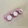 20g 15g crema crema sub-botella cosmético botella vacía recta redonda crema de día y noche morado 5g50g botella de crema facial de doble capa