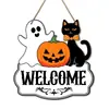 Decoración para Colgar en Puerta de Madera Popular de Halloween Transfronteriza Placa para Fiesta Hogar Vacaciones Decoración de Pared Artesanías