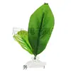 Hojas de decoración para acuario para descansar y dormir, plantas acuáticas artificiales para peces betta, lecho de desove, hojas de loto para descansar y esconderse