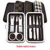 Ferramentas de unha com LOGO impresso conjunto de 7 peças cortador de unha cortador de unha cortador de unha conjunto de manicure conjunto de beleza