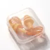 Tapones para los oídos de silicona con diseño de árbol de Navidad, reducción de ruido, insonorizados, impermeables, lavables, de silicona, suaves y cómodos, en caja.