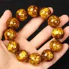 Novo Estilo Contas Budistas de Salgueiro Marinho com Fio de Ouro, Pulseira de Contas de Ábaco, Barraca de Rua Estilo Chinês Resina Salgueiro Marinho Brinquedo Cultural Contas de Oração
