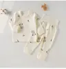 Conjunto de Ropa de Otoño para Bebé Puro Algodón Niños y Niñas Ropa Interior Pijamas de Manga Larga para Niños Ropa de Casa para Bebé de Primavera y Otoño