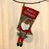 Meias de Natal, Sacolas de Presente de Natal, Meias Pequenas de Natal, Enfeites de Árvore de Natal, Itens Decorativos, Meias de Juta