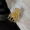 Estilo Oscuro Metal Calavera Mano Pinza Pequeña para Cabello Mujeres Clip Europeo Americano Exagerado Flequillo Patillas Cabello Suelto Personalidad Pinza Lateral Pequeños Accesorios para el Cabello