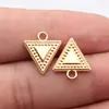 16x14mm 1.3g Multicolor Material para Accesorios DIY Textura de Doble Cara Colgante de Cono Triángulo Invertido