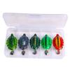 Novo Mini Micro Thunderfrog Isca Cross-border Double Hook Luya Bait Simulação Blackfish Bait Turtle Thunderfrog Isca Falsa