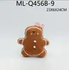Almohadas de peluche navideñas novedosas transfronterizas: hombre de jengibre, bastón de caramelo, caramelo de menta, árbol de Navidad, muñeco de nieve, cojines de sofá de Papá Noel