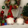 Decoraciones Navideñas Nuevas Transfronterizas Enano Iluminado con Gorro Tejido Adornos de Muñeco Rudolph Luminoso Venta al por Mayor
