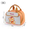 Bolsa de Almuerzo Térmica para Estudiantes de Primaria, Lonchera Portátil con Bolsa para Arroz, Contenedor de Almuerzo Infantil, Bolsa Bento