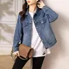 Chaqueta de Mezclilla Nueva Estilo Coreano Primavera y Otoño 2026 Top de Solapa a la Moda para Mujer