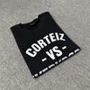 Marca Británica de Moda Estampado de Letras Every Body Casual Unisex Manga Corta Camiseta de Manga Corta para Hombre