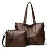 2026 Bolsa Feminina Grande Capacidade Couro Macio Texturizado Transfronteiriça Nova Simples Versátil para o Dia a Dia Bolsa Tote Grande Capacidade