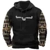 Suéter Estilo Europeo y Americano Tendencia de Moda Urbana Impresión Digital 3D Sudadera para Hombre Estación Independiente Amazon