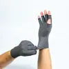 Guantes de Presión de Cáñamo Grises de Medio Dedo de Venta Caliente Transfronterizos Cuidado de Articulaciones Guantes de Entrenamiento Deportivo Fitness Guantes de Ciclismo para Exteriores