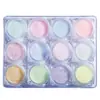 Lantejoulas Mistas para Nail Art de 12 Cores, Lantejoulas Borboleta a Laser, Lantejoulas Estrela e Lua, Conjunto de Lantejoulas para Decoração de Unhas DIY
