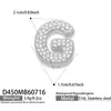 Collar Colgante Misterioso y Lujoso con Circonitas Incrustadas y 26 Letras Inglesas, Acero Inoxidable Chapado en Oro de 18k, Collar de Joyería para Mujer