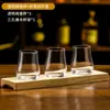 Copo de Teste para Bebida Tulipa Suit Taça Clássica Estrangeira para Vinho Cerveja Whisky Taça Aromática com Bandeja