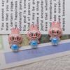 Celebridad de Internet Labubu Dibujos Animados Accesorios para Uñas Monstruito Lindo Pasador DIY Funda para Teléfono Móvil Accesorios de Resina para Uñas Desgastables