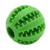 Juguete para perro al por mayor, pelota dispensadora de comida, pelota para moler dientes, rompecabezas para aliviar el aburrimiento y resistencia a la mordida, juguete dispensador de comida para mascotas, limpieza de dientes, sandía