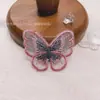 Ropa y Accesorios para Niños Adornos de Mariposa DIY Bordado de Hilo Dorado Colorido de una Sola Capa Mini Adornos de Mariposa