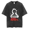Transfronteriza Lavable230g Camiseta Lavable de Anime Estampado Retro Múltiples Patrones Venta Directa de Fábrica