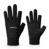 Guantes cálidos de invierno para hombre con forro polar engrosado a prueba de viento e impermeable pantalla táctil para exteriores deportes de equitación guantes de dos dedos al por mayor