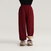 Ropa de Invierno para Niños Momo Pantalones Gruesos para Niñas Invierno 2024 Nuevo para Niños Pantalones Deportivos Versátiles con Forro Polar